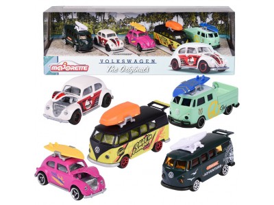 MAJORETTE Zestaw Samochodów Volkswagen Beetle 5szt