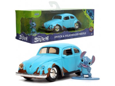 JADA Disney Volkswagen Beetle Stitch Figurka 1:32 Samochód Lilo