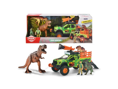 Dickie Playlife Pojazd do tropienia dinozaurów 25 cm