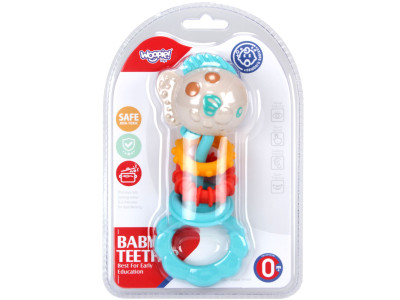 WOOPIE BABY Zabawka Sensoryczna 2w1 Grzechotka Gryzak