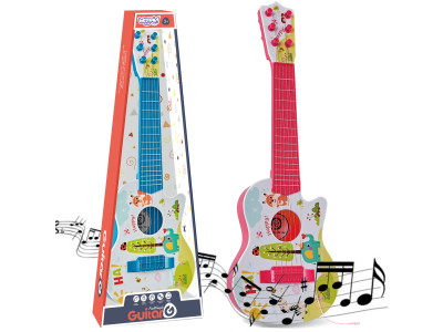 WOOPIE Gitara Akustyczna dla Dzieci Czerwona 55 cm