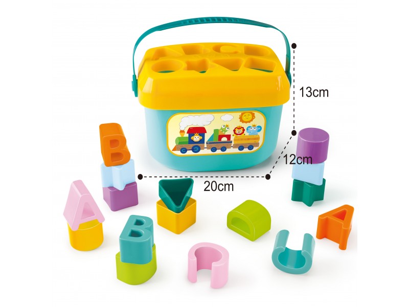WOOPIE BABY Sorter 2w1 Skrzynka Walizka + Nauka Alfabetu i Kształtów WOOPIE BABY Sorter 2w1 Skrzynka Walizka + Nauka Alfabetu i Kształtów