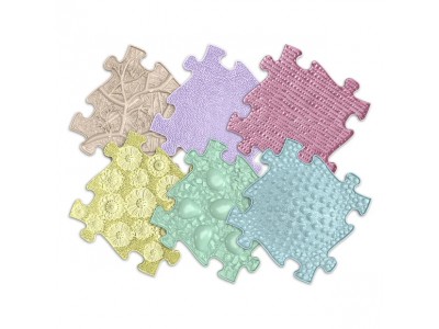 WOOPIE Mata Sensoryczna Ortopedyczna Puzzle 6 elementy