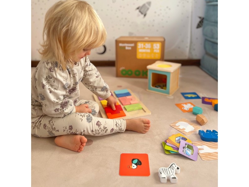 TOOKY TOY Box Pudełko XXL Montessori Edukacyjne 7w1 Sensoryczne 31-36 Mies. TOOKY TOY Box Pudełko XXL Montessori Edukacyjne 7w1 Sensoryczne 31-36 Mies.