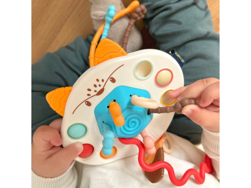 WOOPIE BABY Zabawka Sensoryczna Montessori Gryzak Grzechotka Wielofunkcyjny Lis WOOPIE BABY Zabawka Sensoryczna Montessori Gryzak Grzechotka Wielofunkcyjny Lis