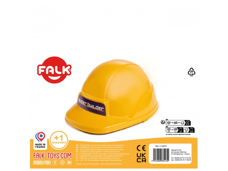 FALK Żółty Kask Class 3-7 Lat FALK Żółty Kask Class 3-7 Lat