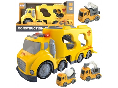 WOOPIE Duża Żółta Laweta City Truck Efekty Dźwiękowe i Świetlne
