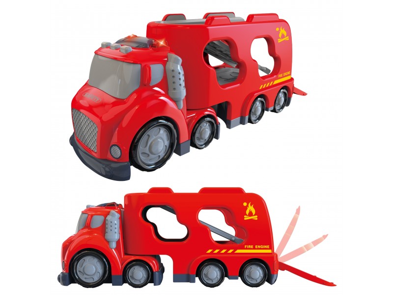 WOOPIE Duża Czerwona Laweta City Truck Efekty Dźwiękowe i Świetlne WOOPIE Duża Czerwona Laweta City Truck Efekty Dźwiękowe i Świetlne
