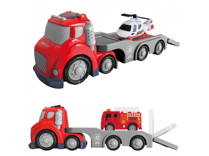 WOOPIE Czerwona Laweta Straży Pożarnej City Truck Efekty Dźwiękowe i Świetlne WOOPIE Czerwona Laweta Straży Pożarnej City Truck Efekty Dźwiękowe i Świetlne