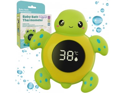 WOOPIE BABY Termometr do Kąpieli 2w1 Mierzenia Temperatury Wody i Pomieszczenia Żółwik
