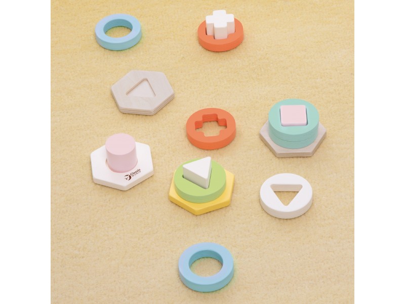 CLASSIC WORLD Sorter Montessori Kształtów i Kolorów Układanka Wieża CLASSIC WORLD Sorter Montessori Kształtów i Kolorów Układanka Wieża