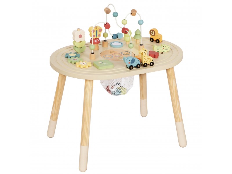 TOOKY TOY Drewniany Stolik Aktywności Safari TOOKY TOY Drewniany Stolik Aktywności Safari
