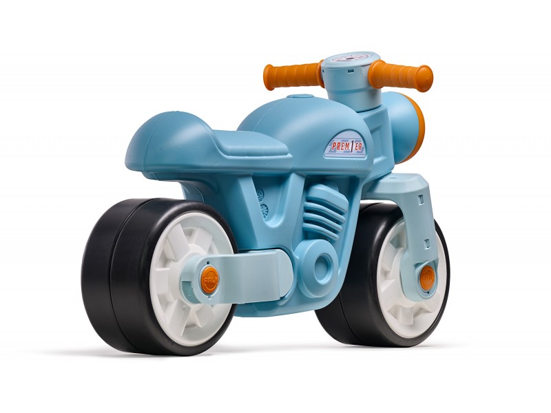 FALK Jeździk Biegowy Ciche Koła Motor Prem1er Retro Niebieski 1+ FALK Jeździk Biegowy Ciche Koła Motor Prem1er Retro Niebieski 1+