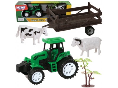 WOOPIE Traktor Rolniczy z Przyczepką i Zwierzętami