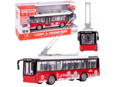 WOOPIE Autobus Trolejbus Interaktywy Elektryczny 1:16