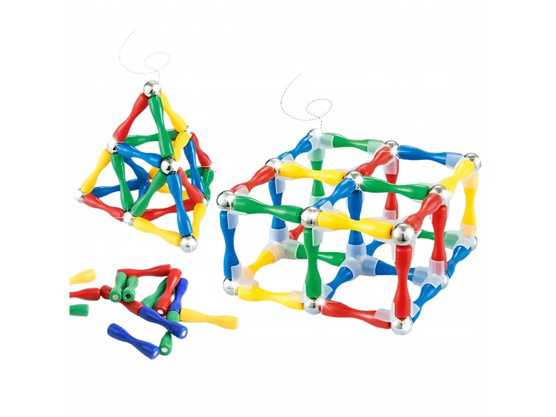 WOOPIE Klocki Magnetyczne Konstrukcyjne 3D 128 el. XXL WOOPIE Klocki Magnetyczne Konstrukcyjne 3D 128 el. XXL