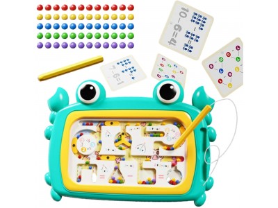 WOOPIE Tablica Magnetyczna Montessori Labirynt Krab Turkusowa