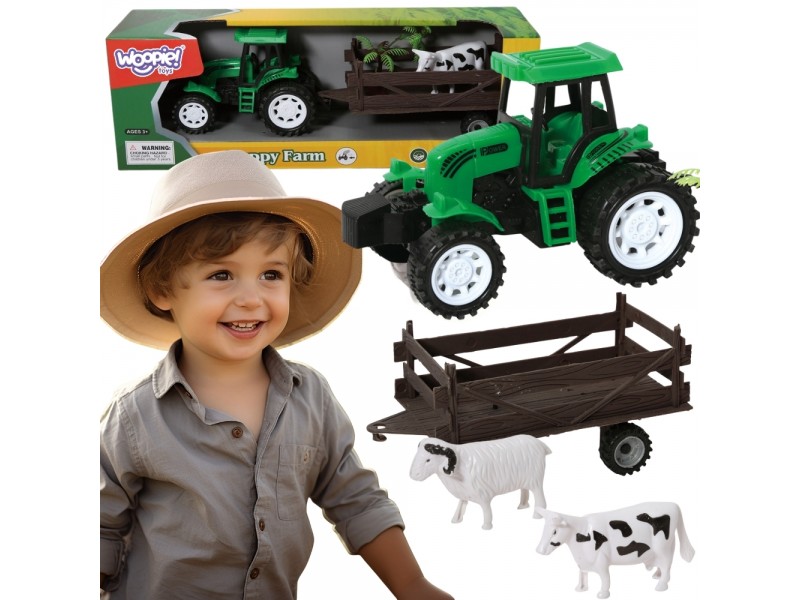 WOOPIE Traktor Rolniczy z Przyczepką i Zwierzętami WOOPIE Traktor Rolniczy z Przyczepką i Zwierzętami