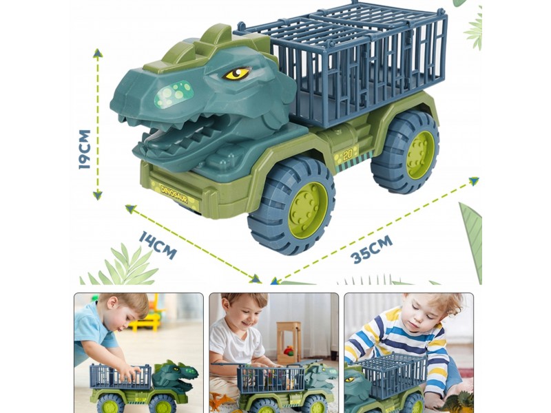 WOOPIE Ciężarówka Dinozaur Transporter Figurki WOOPIE Ciężarówka Dinozaur Transporter Figurki