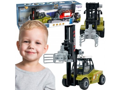 WOOPIE Wózek Widłowy Zaciskowy z Przyczepą Dźwięki Światła