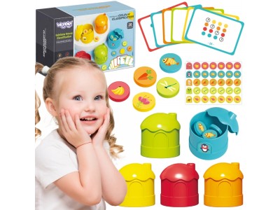 WOOPIE Gra Logiczna Edukacyjna Sorter Klasyfikacja Kolorów
