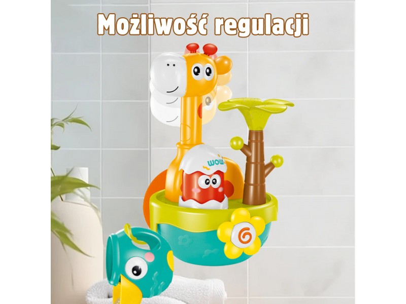 WOOPIE BABY Zabawka do Kąpieli Żyrafa z Lejkiem na Przyssawke WOOPIE BABY Zabawka do Kąpieli Żyrafa z Lejkiem na Przyssawke