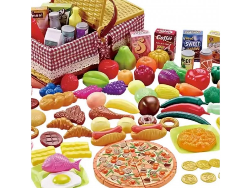WOOPIE Kosz Piknikowy Owoce Warzywa Fast Food Zestaw XXL 103el. WOOPIE Kosz Piknikowy Owoce Warzywa Fast Food Zestaw XXL 103el.