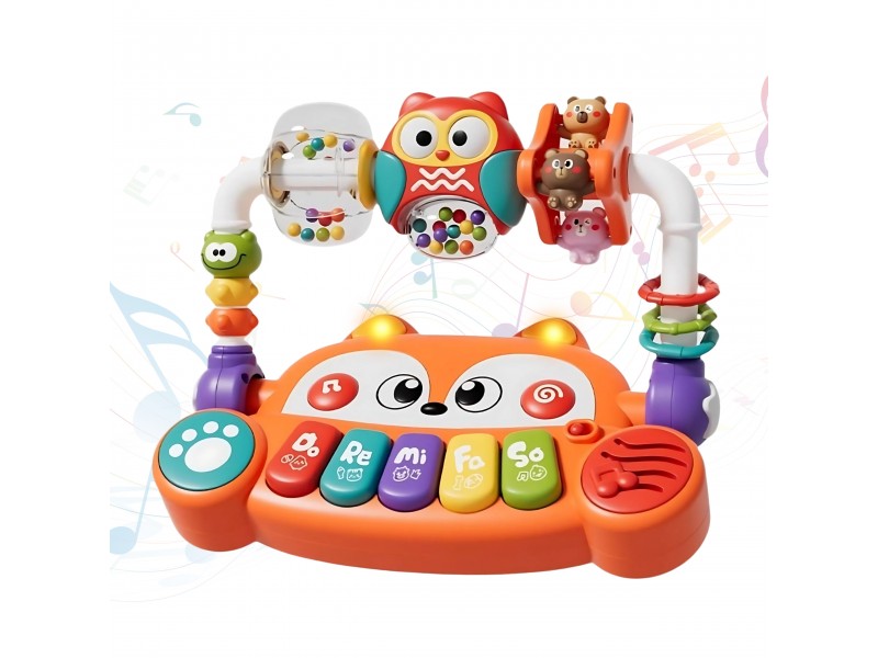 WOOPIE BABY Interaktywne Pianino Edukacyjne Sensoryczne Lisek LED Grzechotki WOOPIE BABY Interaktywne Pianino Edukacyjne Sensoryczne Lisek LED Grzechotki