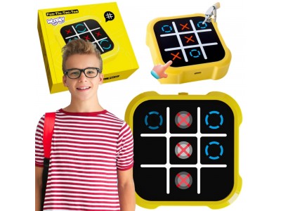 WOOPIE Gra Elektroniczna Kółko i Krzyżyk Logiczna Edukacyjna 4w1