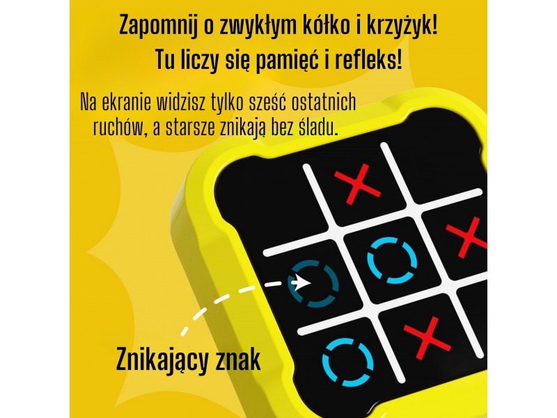 WOOPIE Gra Elektroniczna Kółko i Krzyżyk Logiczna Edukacyjna 4w1 WOOPIE Gra Elektroniczna Kółko i Krzyżyk Logiczna Edukacyjna 4w1