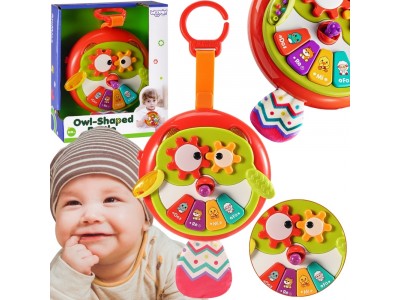 WOOPIE BABY Interaktywna Zabawka Sowa Pianinko z Szeleszczącym Ogonem