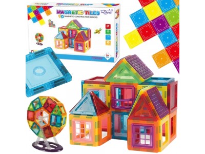 WOOPIE Klocki Magnetyczne 3D Edukacyjne Neodymowe Panele Dla Dzieci