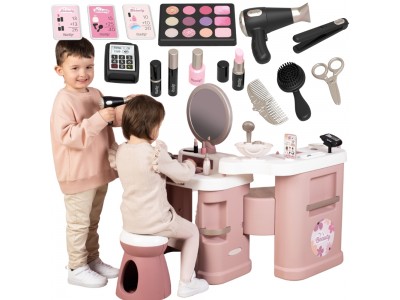 SMOBY Centrum małej stylistki BEAUTY + 26 akcesoria Fryzjer i kosmetyczka