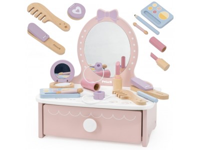 Viga Drewniana Toaletka z Akcesoriami  Kącik Małej Księżniczki