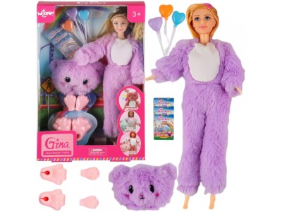 WOOPIE ROYAL Lalka w Przebraniu Różowego Misia Park Rozrywki