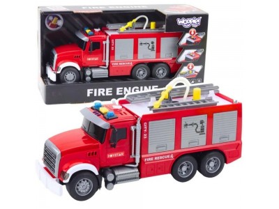 WOOPIE Ciężarówka Wóz Strażacki Na Wodę Dźwięk Światła 1:14