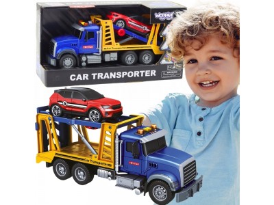 WOOPIE Laweta Ciężarówka Transporter Z Autkiem Światło Dźwięk