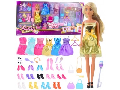 WOOPIE ROYAL Lalka Lili Modelka Stylistka Modowa z Akcesoriamii