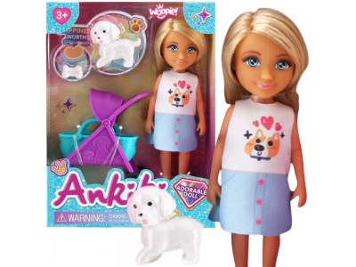 WOOPIE ROYAL Laleczka z Wózkiem i Pieskiem