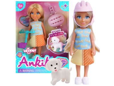 WOOPIE ROYAL Laleczka z Pieskiem i Hulajnogą