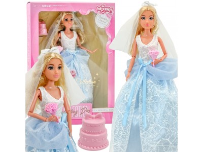 WOOPIE ROYAL Lalka Modowa LILY Panna Młoda z Tortem