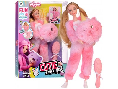 WOOPIE ROYAL Lalka Emi w Różowym Przebraniu Misia