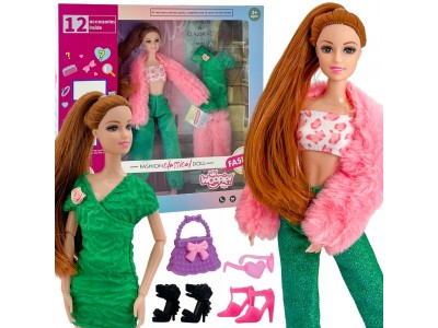 WOOPIE ROYAL Lalka Emi 30 cm - 12 Ukrytych Niespodzianek + Ubranka i Dodatki