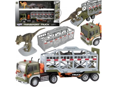 WOOPIE Ciężarówka Transporter Dinozaurów Auto z Dźwiękiem i Światłem