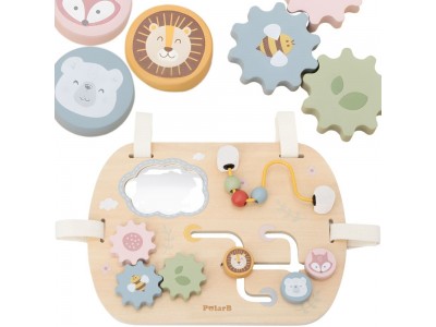 VIGA Drewniana Tablica Manipulacyjna Wielofunkcyjna