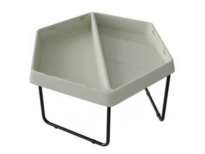 MASTERKIDZ Sześciokątny Stolik Do Zabawy Piaskiem i Wodą 2 Komory Regulowana Wysokość