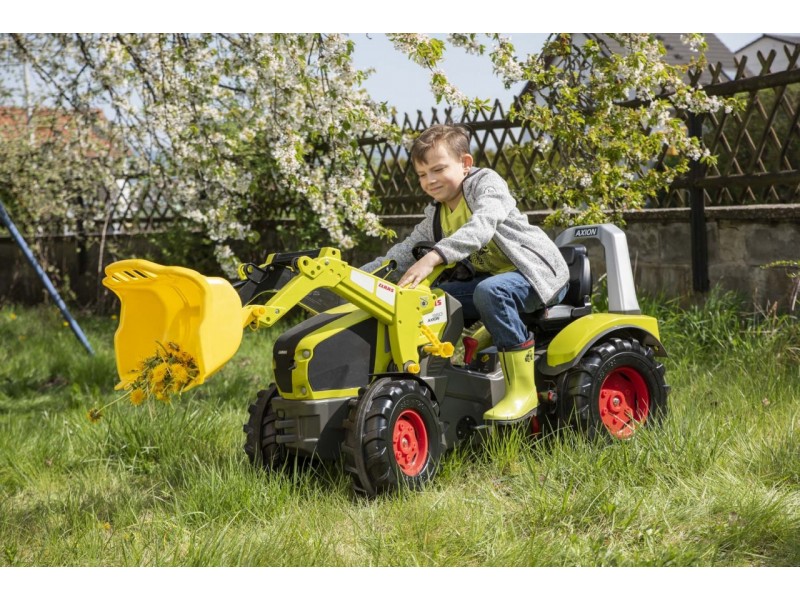 CLAAS Traktor na Pedały X-Trac Premium Łyżka Ciche Koła Rolly Toys Biegi Hamulec