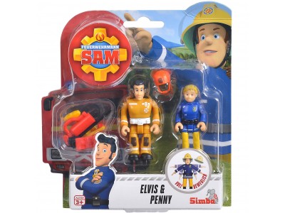 Simba Strażak Sam 2 Figurki Akcesoria Elvis i Penny