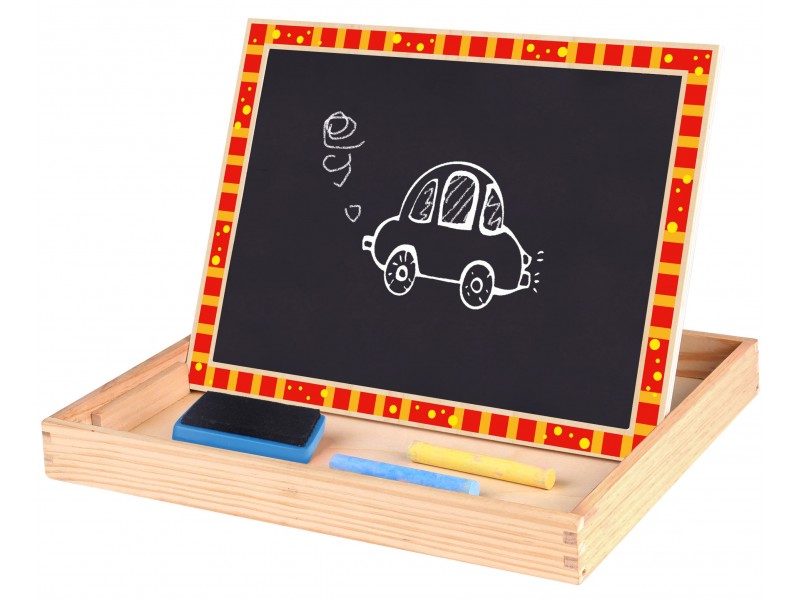 TOOKY TOY Drewniana Tablica Dwustronna Puzzle Układanka Magnetyczna Farma TOOKY TOY Drewniana Tablica Dwustronna Puzzle Układanka Magnetyczna Farma