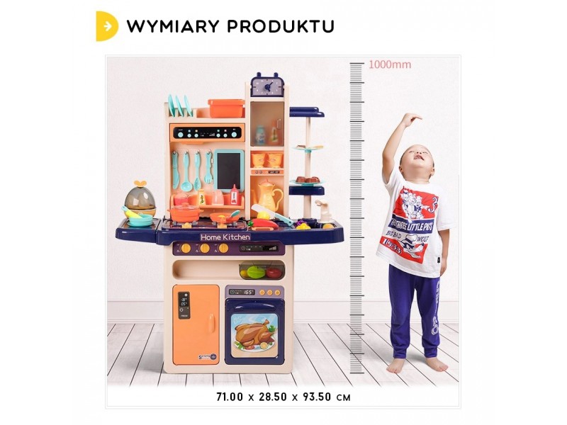 WOOPIE Duża Interaktywna Kuchnia z Obiegiem Wody Dla Dzieci 65 akc WOOPIE Duża Interaktywna Kuchnia z Obiegiem Wody Dla Dzieci 65 akc